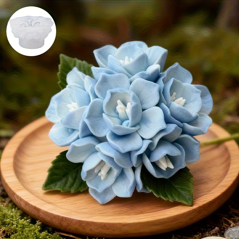 Candle Making Factory - 1 Hydrangea Candle Silicone Mold，Suitable for