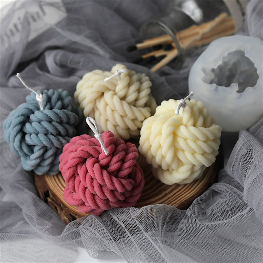 1PC Wool Ball Candle Mold Ice  - Candle Making Yarn ulasan dan harga