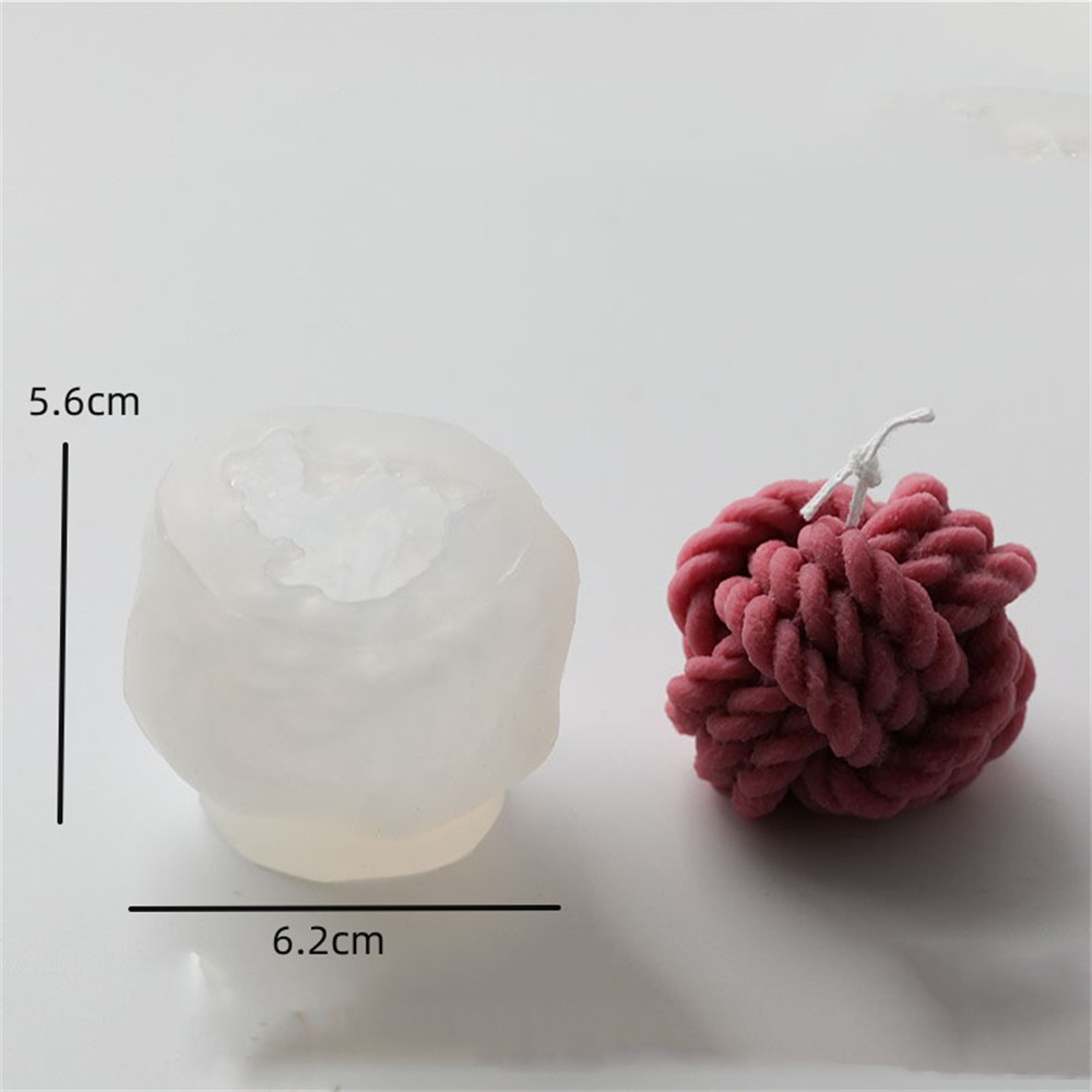 1PC Wool Ball Candle Mold Ice  - Candle Making Yarn ulasan dan harga