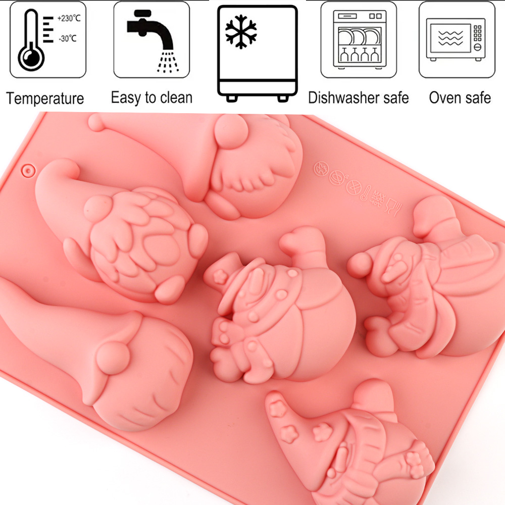 6-Cavity Christmas Gnome Cake  - Candle Making Factory ulasan dan harga