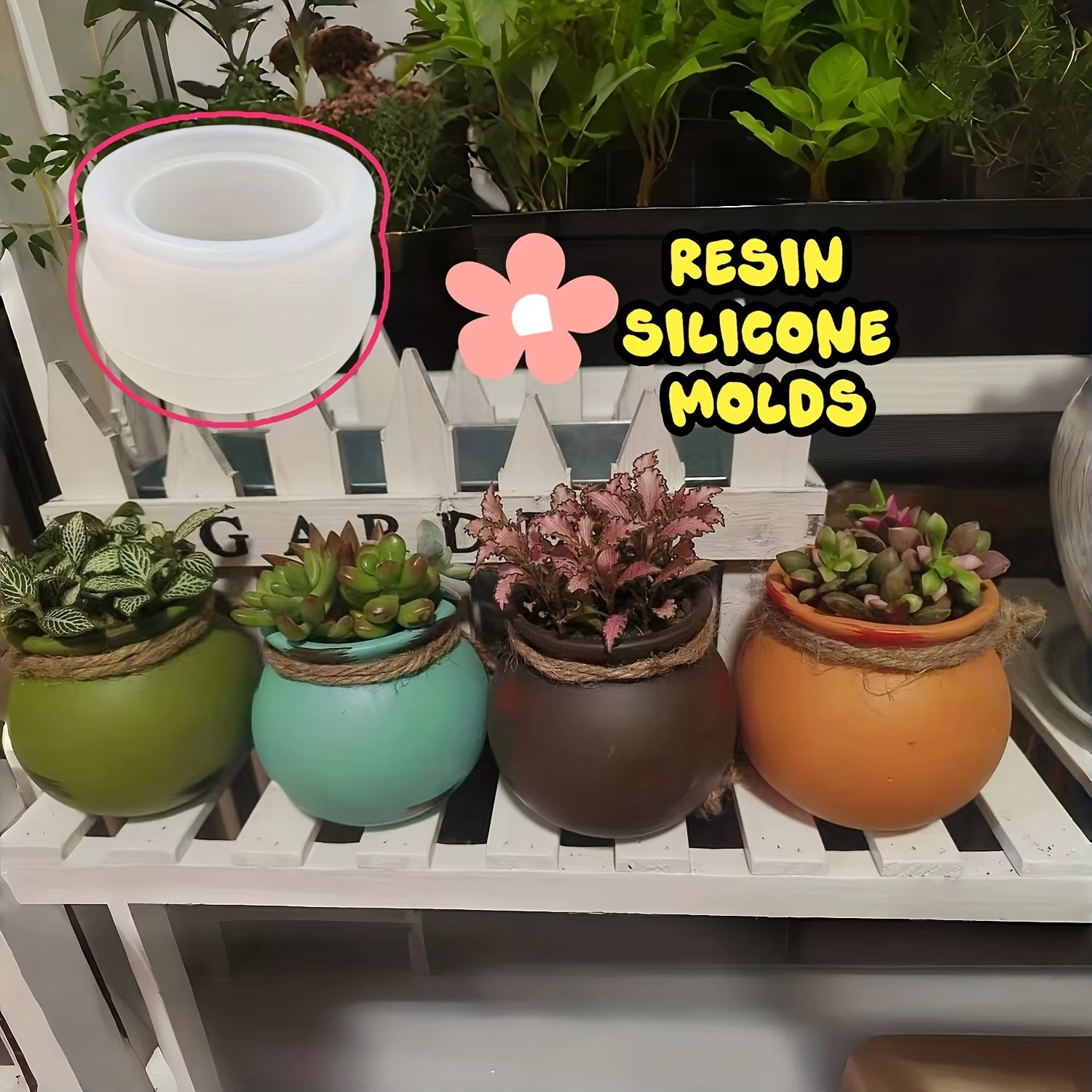 Silicone Flower Pot Molds, Res - Candle Making Factory ulasan dan harga