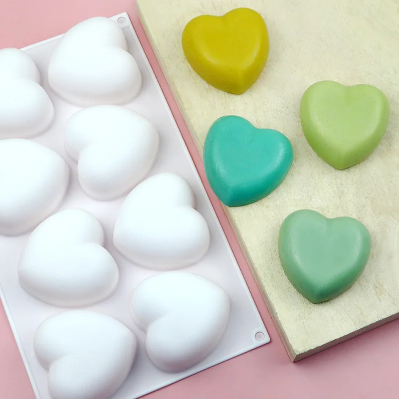Love Heart Silicone Soap Mold  - Candle Making Factory ulasan dan harga