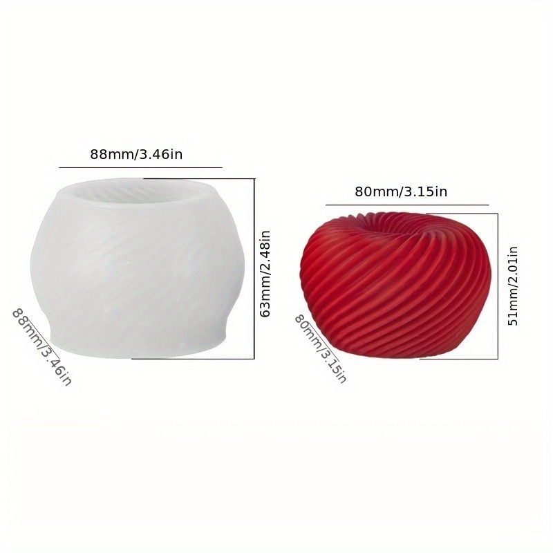 A trendy red apple silicone mo - Candle Making Factory ulasan dan harga